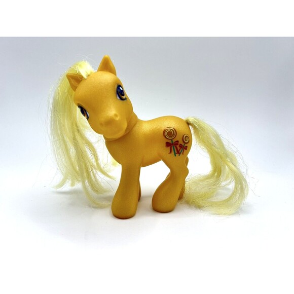 My Little Pony G3 Hasbro 2002 Butterscotch with Yellow Tinsel Hair - Picture 2 of 15